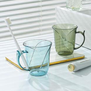 漱口杯刷牙杯洗漱杯子家用情侣高颜值轻奢遬口杯儿童牙具缸收纳D2