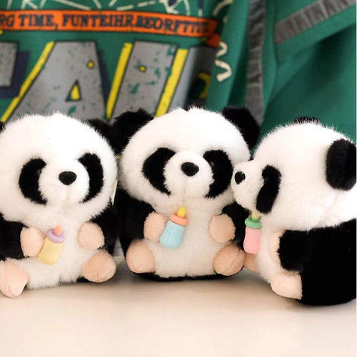 成都大熊猫挂件毛绒小公仔玩偶背书包钥匙扣