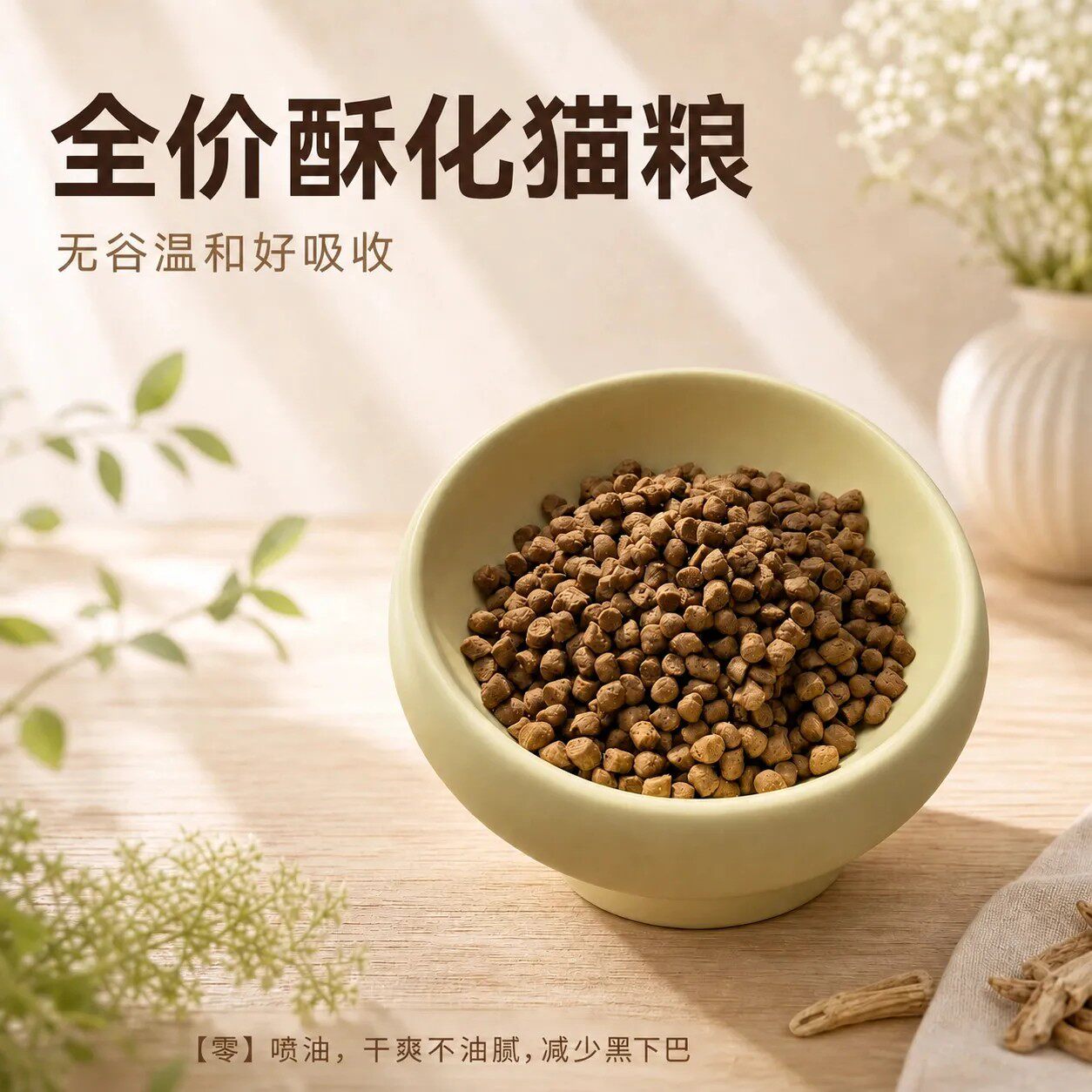 阿幸家成猫全价酥化素猫粮无谷质猫全价膨化粮