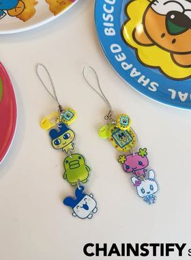 拓麻歌子手机链可爱卡通麻每吉手机挂绳包包挂件钥匙链创意挂链新