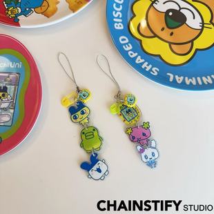 拓麻歌子手机链可爱卡通麻每吉手机挂绳包包挂件钥匙链创意挂链新