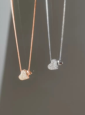 甜美气质简约爱心项链