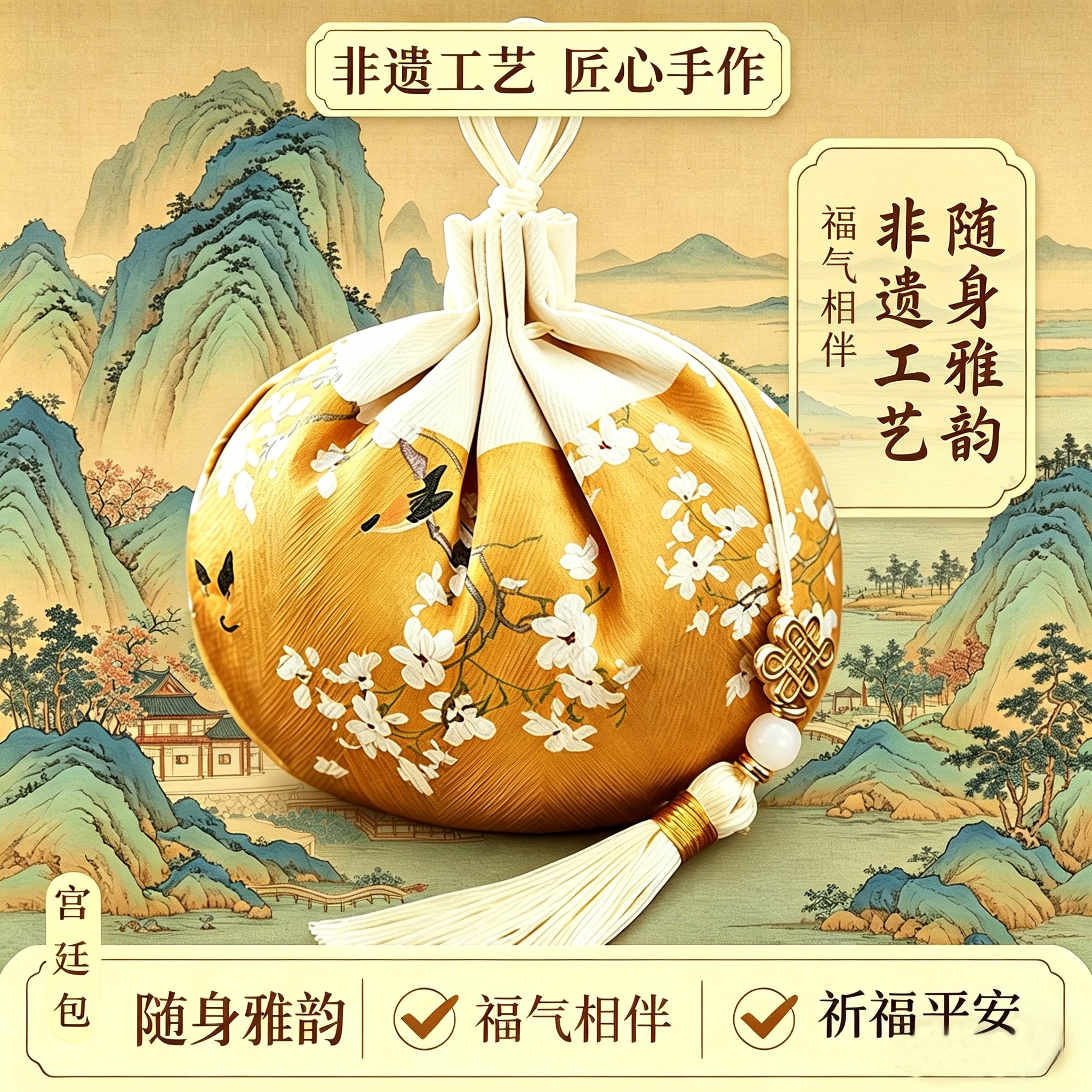 端午艾草香囊持久安神助眠图片