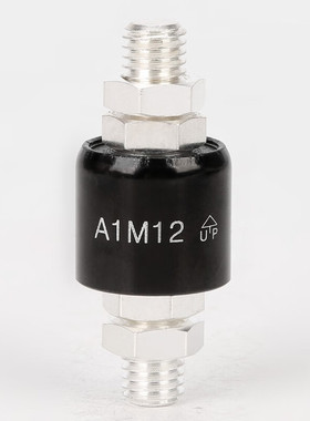 替代1路120A滑环A1M12旋转连接器导电环360度液体滑环黑色