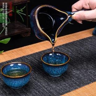 泡茶壶家用客厅旋转出水防烫石磨懒人自动冲茶器 功夫茶具茶杯套装