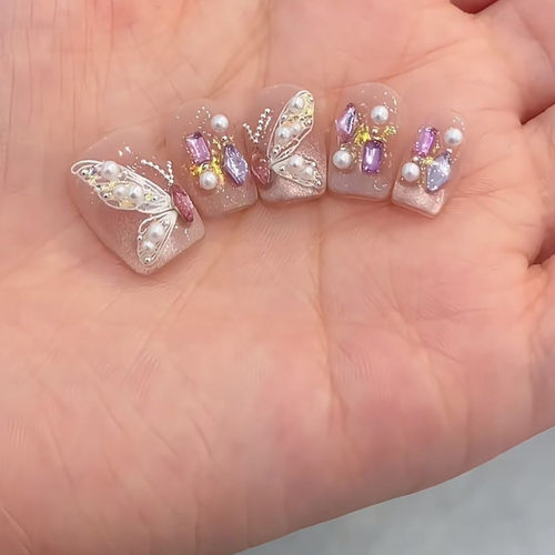 纯手工儿童穿戴甲女童美