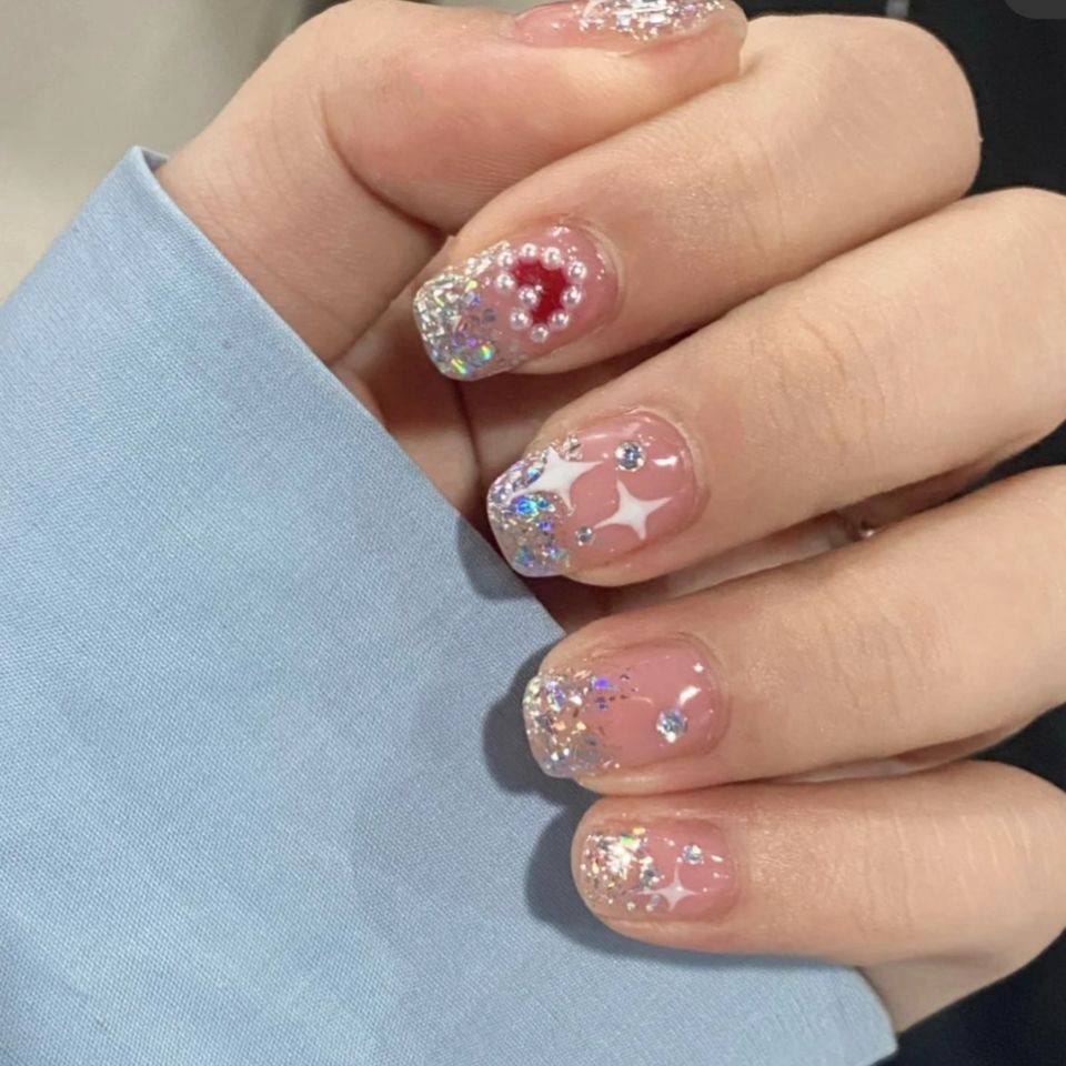 纯手工儿童穿戴甲女童美甲成人通用纯手工甲美甲贴片 星辰大海自,彩妆/香水/美妆工具,穿戴甲/甲片,淘宝优惠券,粉丝福利购,淘宝优惠卷