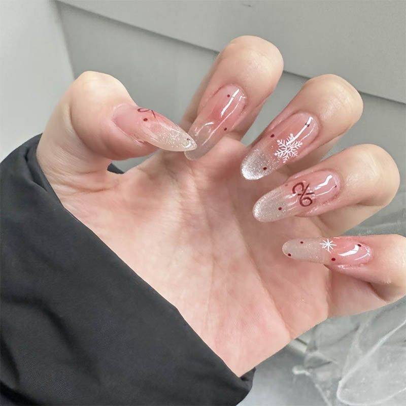 纯手工儿童穿戴甲女童美甲冬日雪花蝴蝶结手工穿戴甲精致甜美显白,彩妆/香水/美妆工具,美甲工具,淘宝优惠券,粉丝福利购,淘宝优惠卷