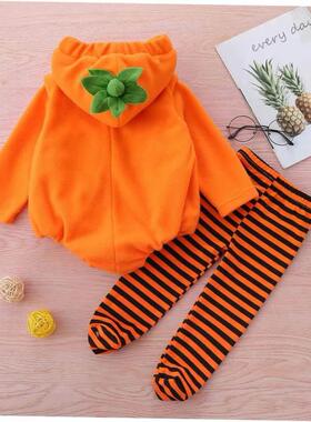 Setelan pakaian Halloween bayi, setelan pakaian lengan panja