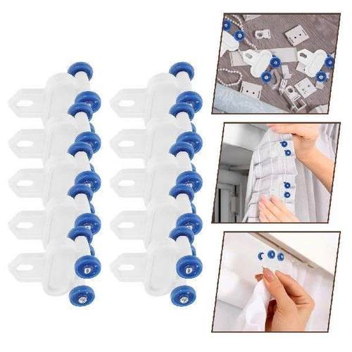 20 Pcs Curtain Track Pulley Hook Roller Rollers Rail