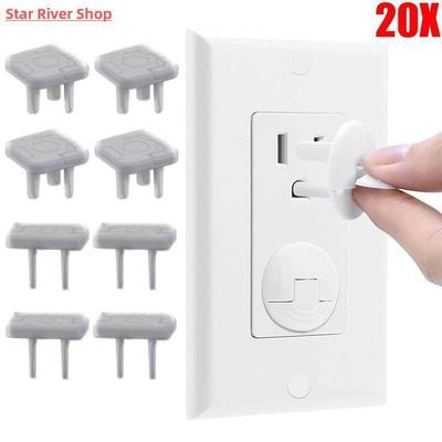 20Pcs Anti-electric Shock Safety Socket Cover Baby Child Saf