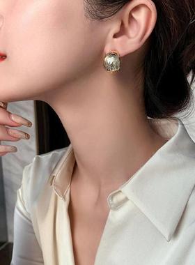 s925 Silver Needle Light luxury earrings temperament studs