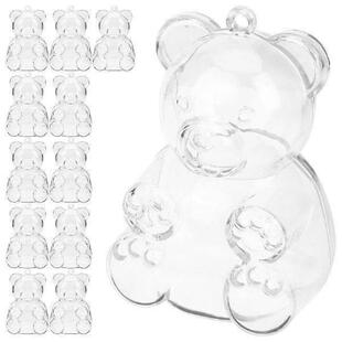 12 Pcs Transparent Candy Box Gummies Wedding Ceremony