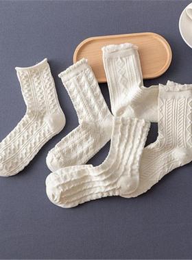 Solid color socks women