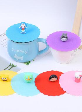 Cartoon Silicone Cup ver Dustproof Leakproof Tea Coffee Seal