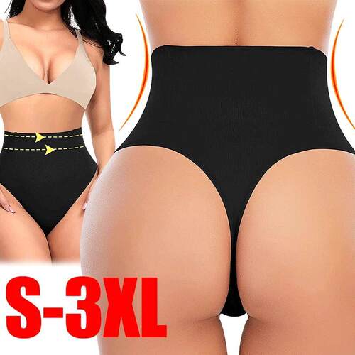 Women Slimming Panties Body Shaper High Waist Thong Belly Co