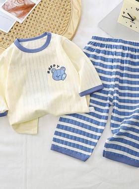 Summer toddler kids boys girls clothes baby sleepwear pants