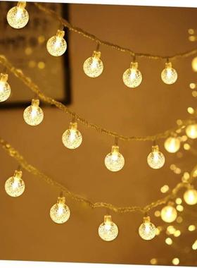 Led Crystal Ball String Lights Garland Christmas Fairy Light