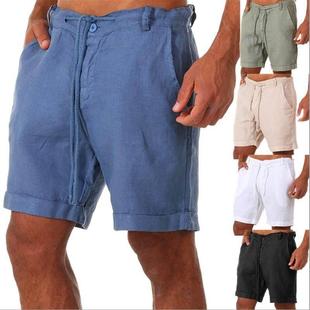 Pants Summer Mens Clothes linen Men Short For beach Shorts
