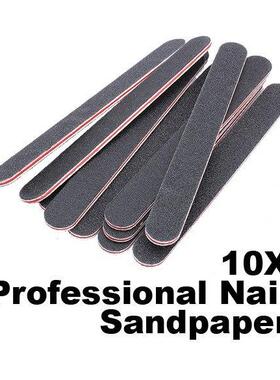 10PCS Sanding Nail File Nail Art Buffer Salon Glitter Tools