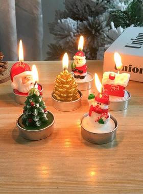 Christmas candle painting decorated Christmas gift props