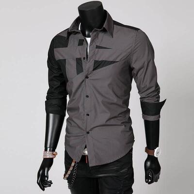Men s Casual Shirts Slim Fit Social Shirt for Men 男商务衬衫