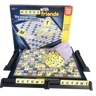 Game Jigsaw Words Scrabble Table Puzzles Spelling Kids Board