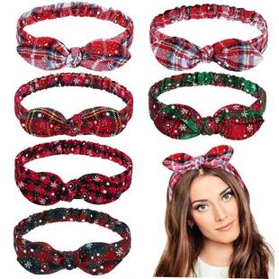 Headband Christmas Grid Snowflake Garland Gifts