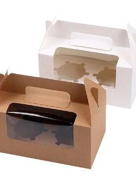 Paper Dessert Container Cake Boxes Muffin Boexes Portable