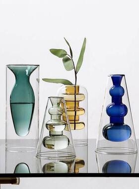 Nordic Home Decor Glass Vase Living Room Decoration Flower V
