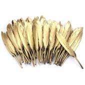 bag for Gold Feathers 50pcs 7inches Plated Christmas
