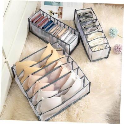 storage box 7 grids bra organizer foldable drawer organizer