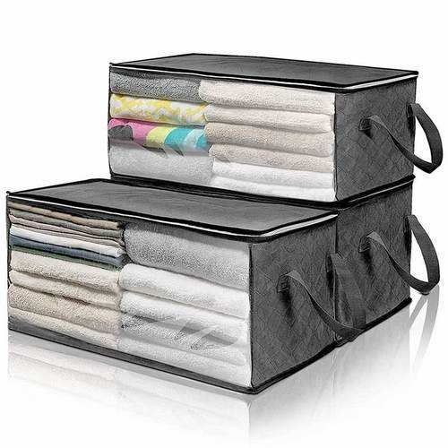 Non-woven storage box quilt foldable storage bag sorting box