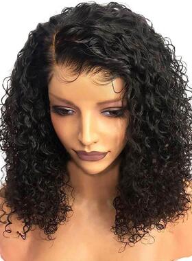 Lace Closure Bob Wig Brazilian Curly Human Hair Wigs假发