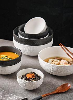 Ceramic white 8 soup bowl tableware 4.5 dining bowl