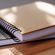 a4 a5 b5 8k spiral blank notebook kraft black sketchbook速写