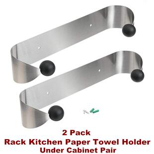 Under Cabinet Paper Towel Holder Rack Kitchen Countertop
