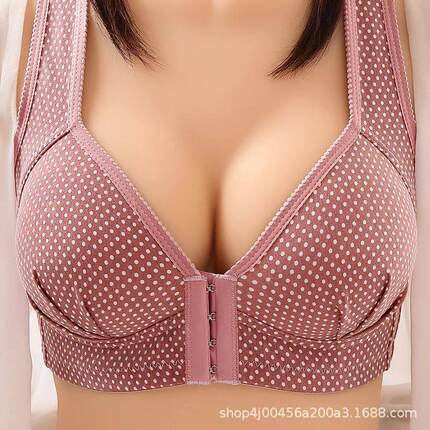 Large Size Bras Front Button Type Women Sexy Underwear Witho