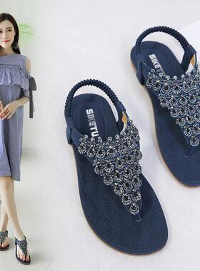 Plus size Women Shoes Comfort Flip Flops Flat Sandals 女凉鞋