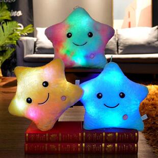 stuff Star Plush Autism Sensory Light Up Toys 发光星星抱枕