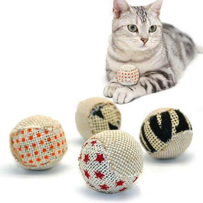 1 Pcs Ball Cat Toy Interactive Cat Toys Play Chewing Rattle