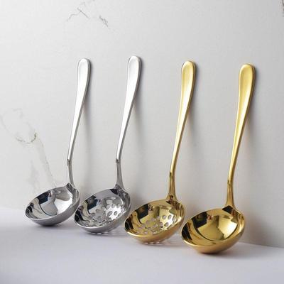 304 stainless steel hot pot soup shell golden large spoon