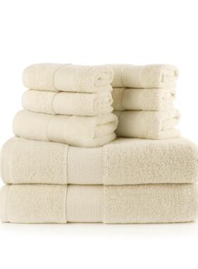 8 Pieces Cotton Bath Towel Set Bath Hand Towels Washcloths