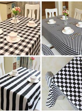 Waterproof Tablecloth Dining Table Cover Cloth Decor Plaid