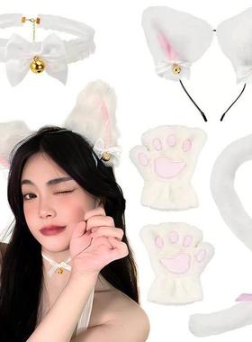 Halloween costume cat cosplay costume ears and tail set万圣