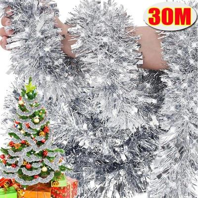Christmas Decoration Tinsel Ribbon Garland Ornaments Colorfu