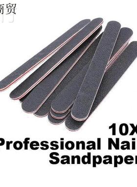 10PCS Sanding Nail File Nail Art Buffer Salon Glitter Tools