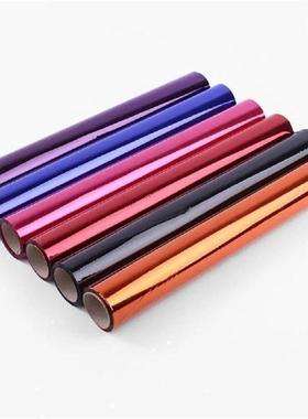 1 Roll Cellophane Wrap Roll Decorative Bright Color Plastic