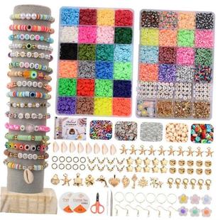 Clay Bracelet Making Box Kit Jewelry 6mm for 10000Pcs Beads
