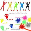 男人粘爬蜘蛛男人手指手指玩具粘墙